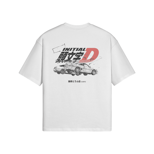 panda trueno ae86 / initial d / oversized tshirt - Kaishi